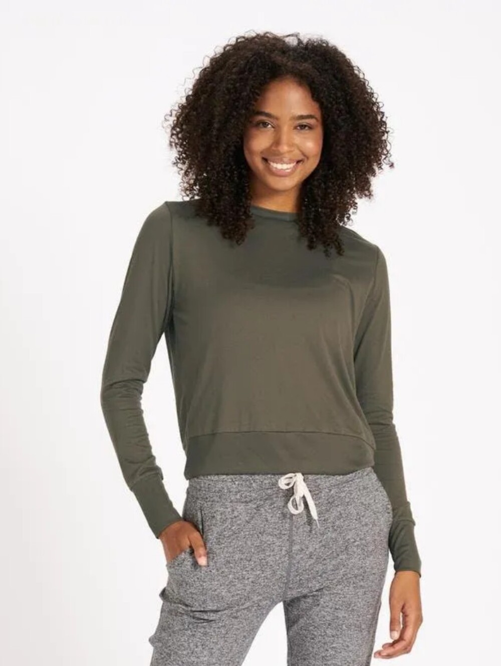 EUC Vuori Daydream Crew in Oregano Green